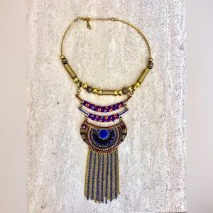 Buena Onda - Nayarit one of a kind handmade brass beaded necklace.